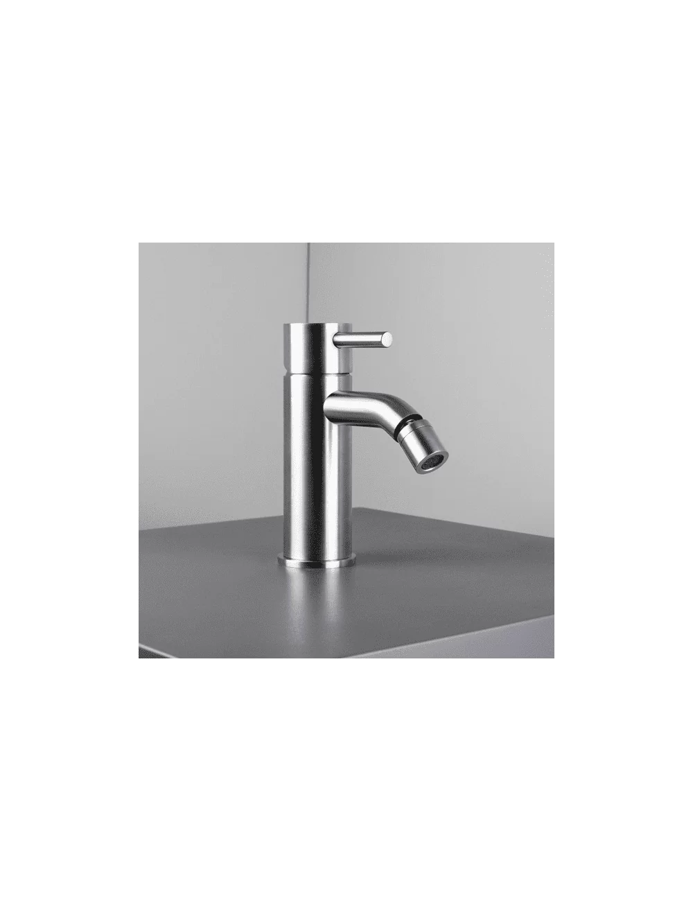 Stainless steel bidet mixer with drain Cave series by Super Inox