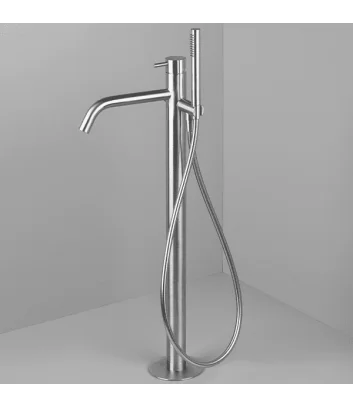 Stainless steel floor-standing bath mixer by Super Inox