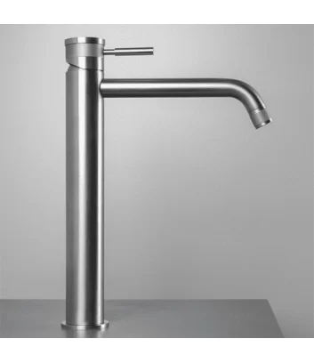 High washbasin mixer in stainless steel Rétro collection by Super Inox