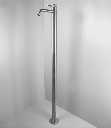 Floor standing stainless steel basin mixer Rétro