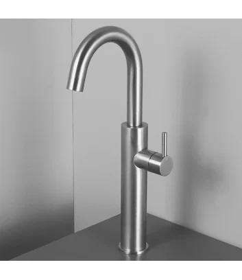 mitigeur de lavabo haute serie Dylan en acier inox de Super Inox