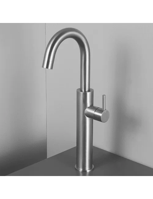 miscelatore lavabo alto serie Dylan in acciaio inox di Super Inox