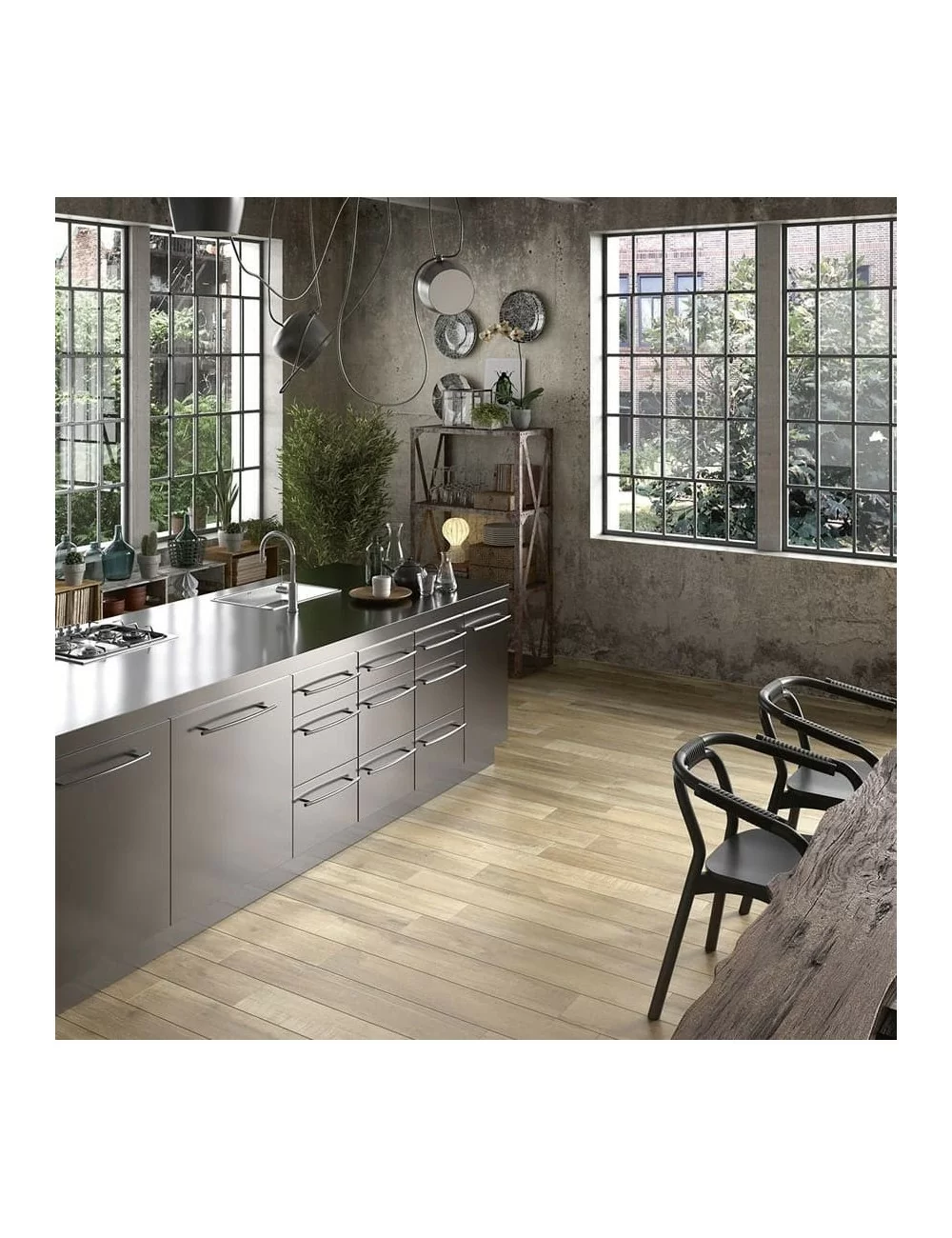 north wind oak rectifié sol de cucine