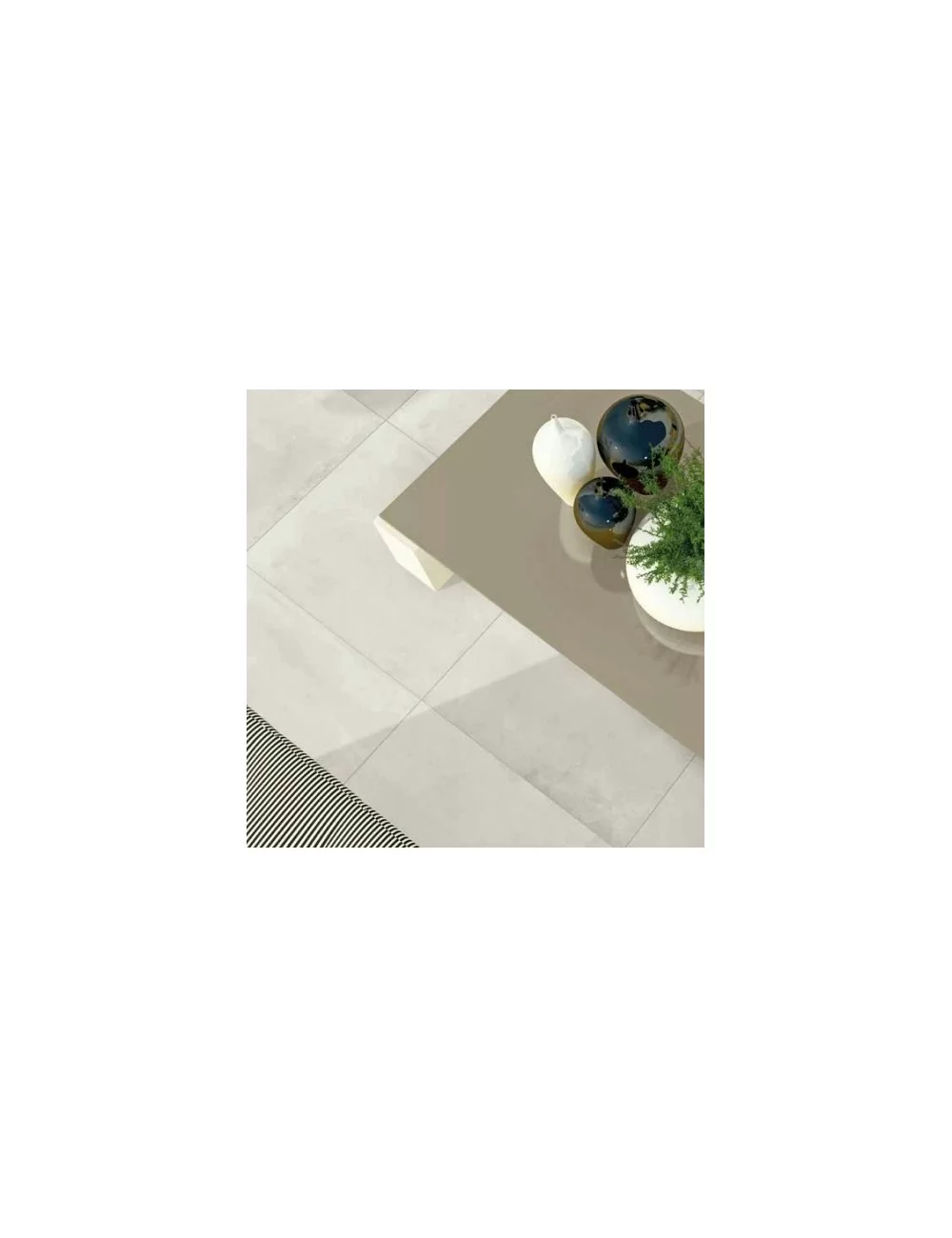 unika ice pavement white cement effect stoneware in offer
