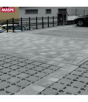 parking exterieur avec pavé drainant 20x20 maspe autobloquant