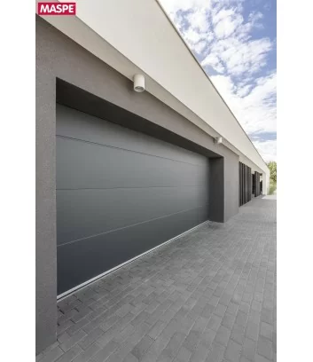 entrance garage with self-locking brick grey 10x20 maspe