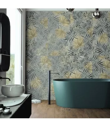 universal tropical decor pour le salle de bain avec palmiers