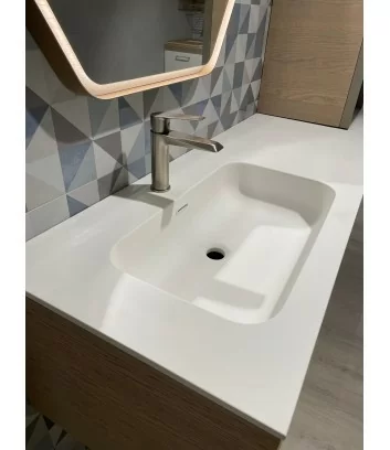 detail on Kekorlux top with integrated basin Azzurra Bagni