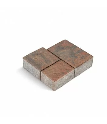 Dettaglio autobloccanti per pavimento da esterno Maspe Rock matrix rosso nero beige