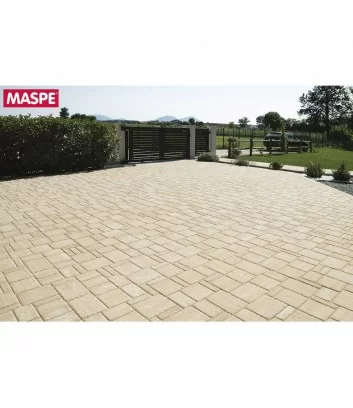 vaste sol exterieur Maspe Texxa limestone travertino autobloquant filtrant