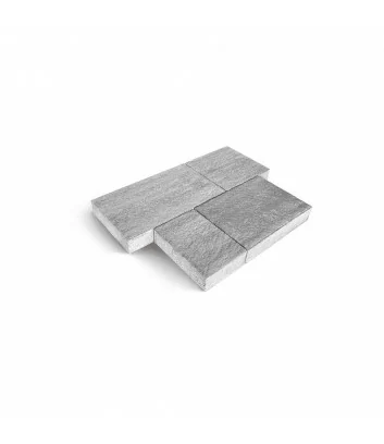 détail de surface de autobloquant filtrant maspe skema gris argent