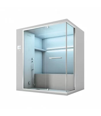 OLIMPO : sauna avec Hammam complet avec douche et baignoire intégrée - Hafro Geromin