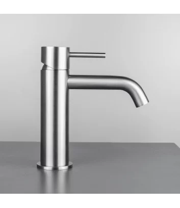 mitigeur monocommande de lavabo en acier inox serie Smith