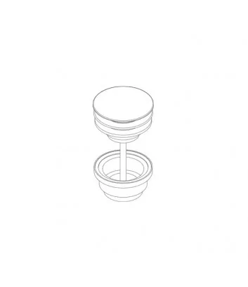 piletta di scarico click clack universale Super Inox