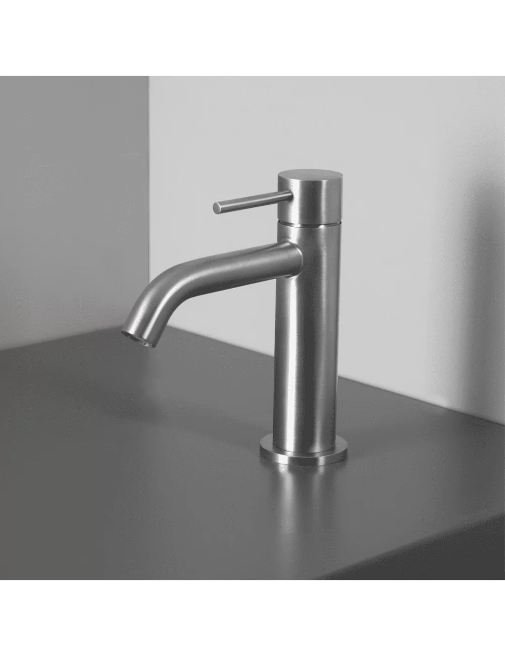 mitigeur monocommande Marley de lavabo en acier inox de Super Inox