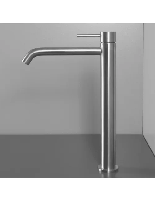 mitigeur de lavabo Marley haut avec hauteur du corp 24 cm en acier inox 316L