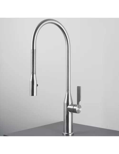 miscelatore cucina Papillon con doccetta e canna con molla