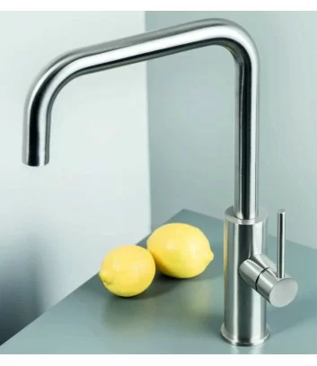 stainless steel kitchen mixer with bridge spout Dylan series by Super Inox