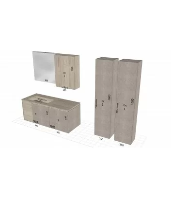 bathroom furniture dimensions lime 2 201 collection by Azzurra Bagni