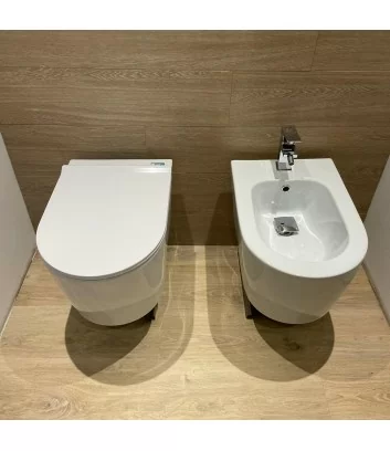 couple of wall-hung sanitary ware form series by Alice ceramica