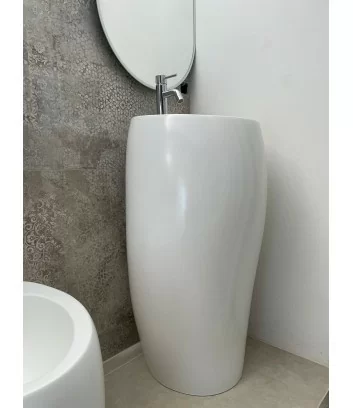 freestanding matt white washbasin by Rak ceramics on offer