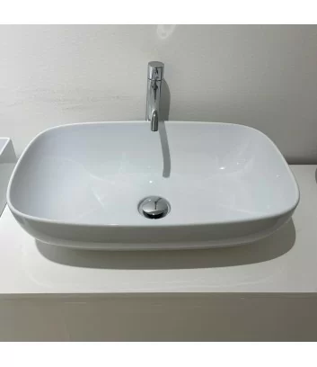 lavabo à poser série Form 60x37 par Alice ceramiche vue de profil