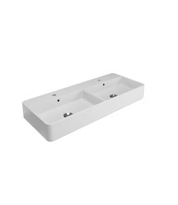 Double lave-main à poser en offre série Tratto d'Olympia ceramica