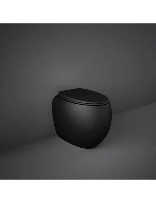 WC nero opaco a terra serie Cloud di Rak Ceramics