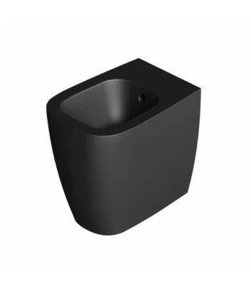 Bidet floor-standing black matt Wunder line by Alice Ceramica