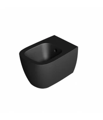 Bidet wall-hung black matt Wunder line by Alice Ceramica