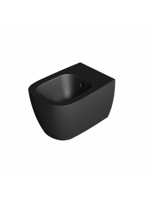 Bidet wall-hung black matt Wunder line by Alice Ceramica