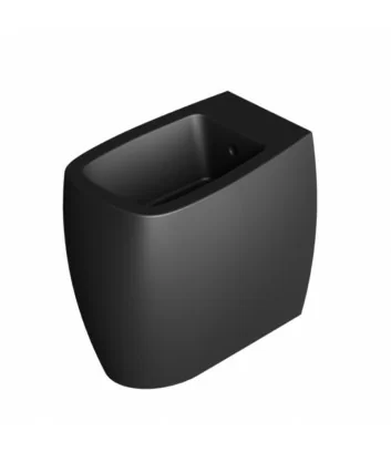 Bidet floor-standing black matt Nur line by Alice Ceramica