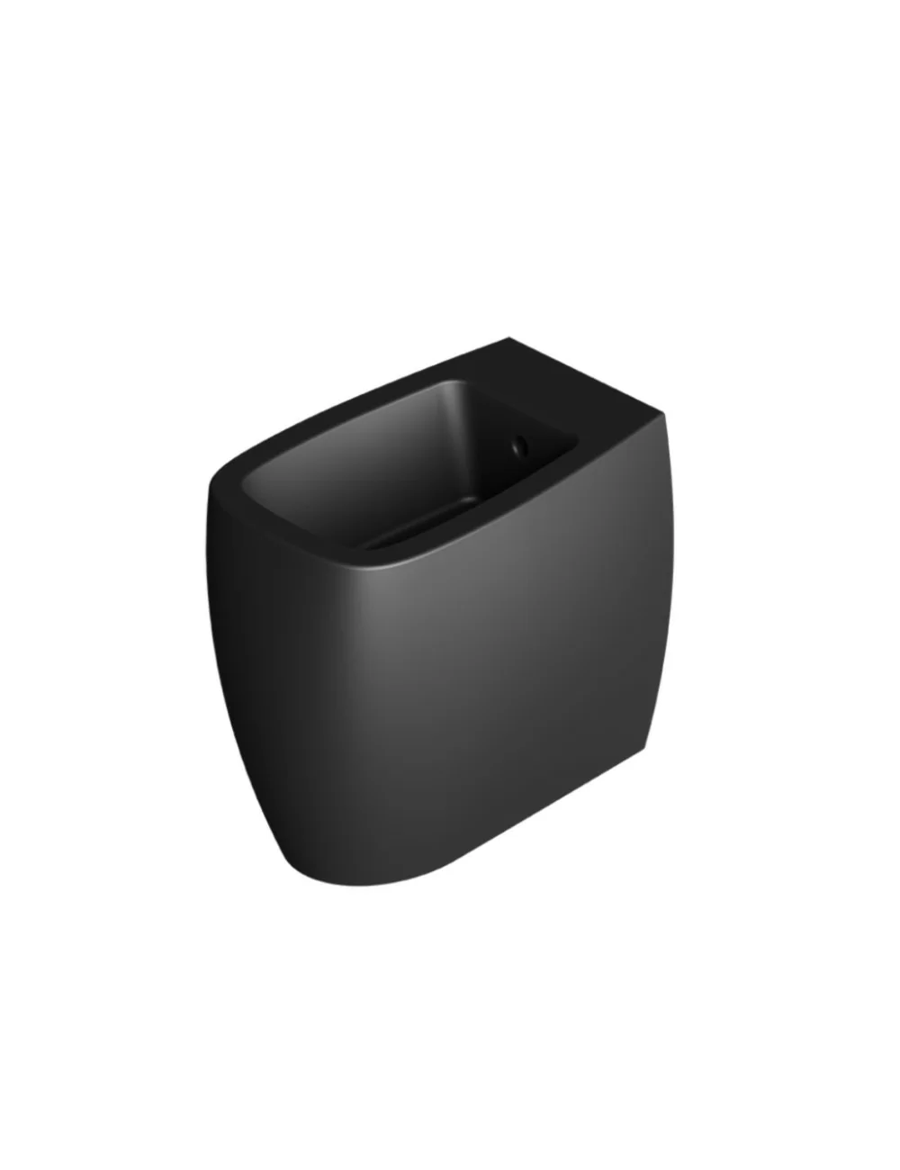 Bidet floor-standing black matt Nur line by Alice Ceramica