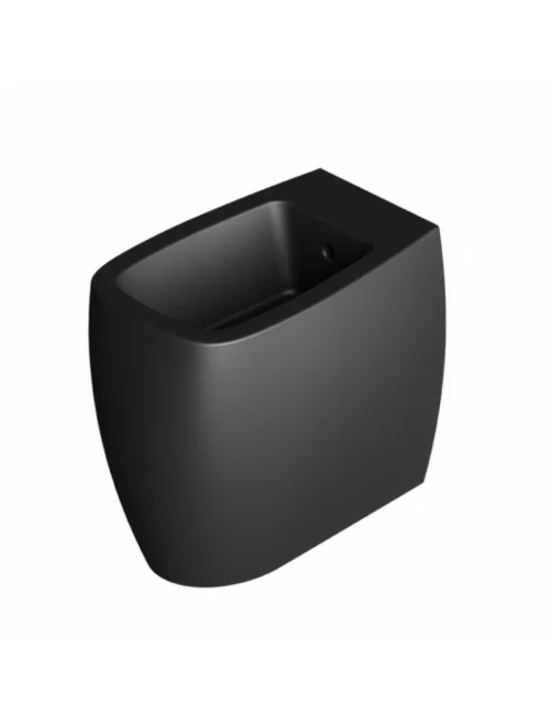 Bidet floor-standing black matt Nur line by Alice Ceramica