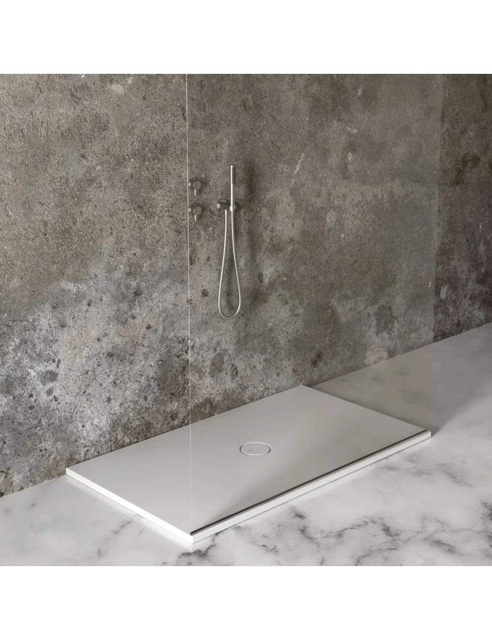 Shower tray white matt 80x120 Form collection