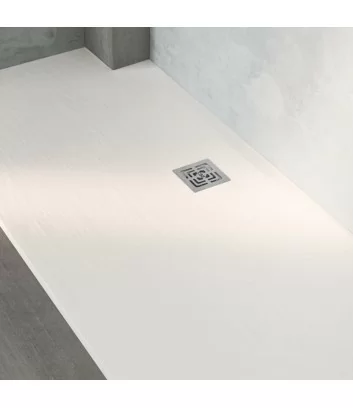 Shower tray white 90x140 stone effect - CSA