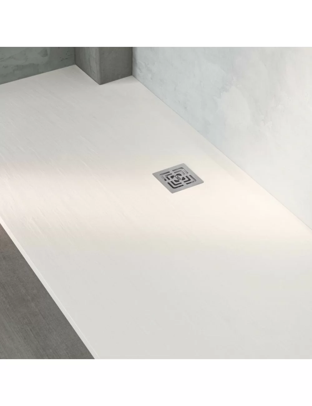 Shower tray white 90x140 stone effect - CSA