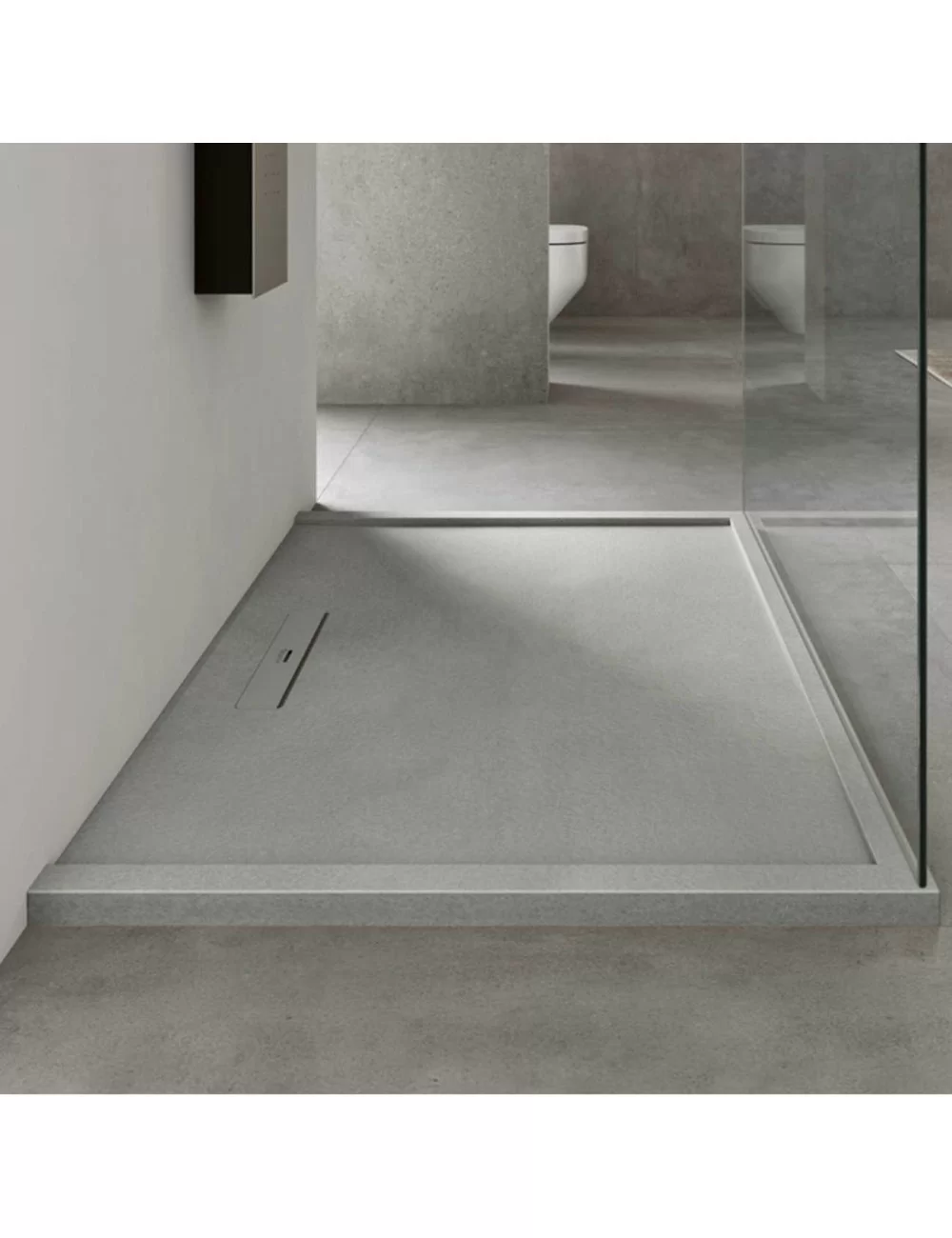 Shower tray 100x80 stone effect Forma Vale collection