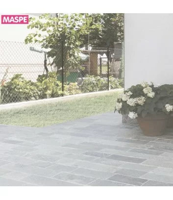 pavimento cortile esterno con pietre naturali Caravaggio - Maspe