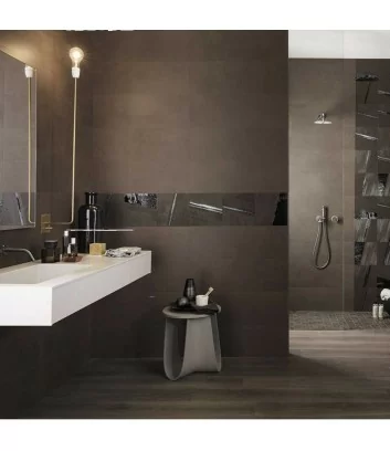 Rivestimento bagno piastrella Brown mat&more di Fap Ceramiche