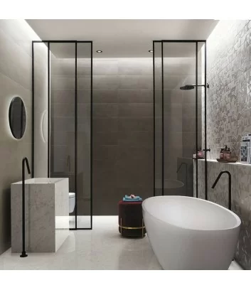 Rivestimento interno doccia piastrella Brown Mat&more di Fap Ceramiche