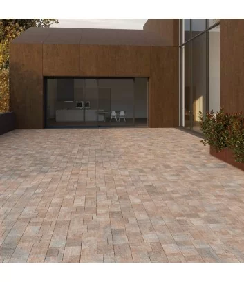 texxa rock autumn leaf solid self-locking filtering laid outside a private house