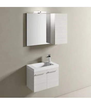 Mobile bagno monoblocco collezione Slim Plus 781 con pensile di Hafro Geromin