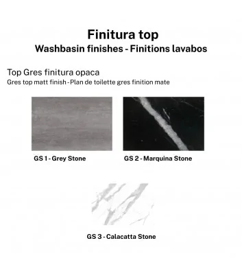 finishes for washbasins from the Goccia collection by Hafro Geromin