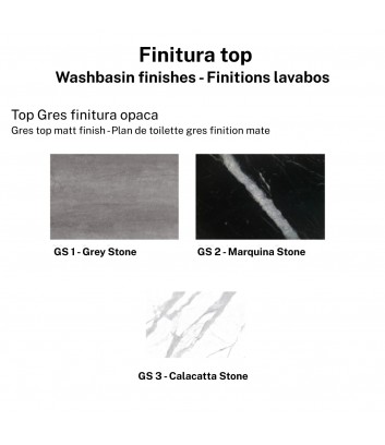 finitions du meuble de salle de bain collection Goccia de Hafro Geromin