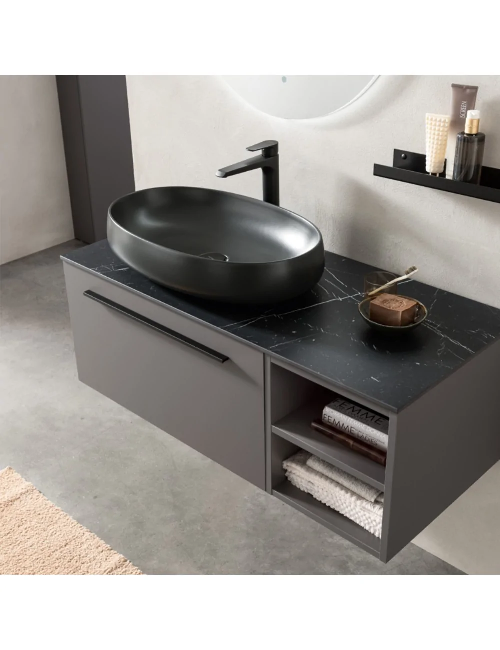 dettaglio lavabo da appoggio 1942 Goccia di Hafro Geromin