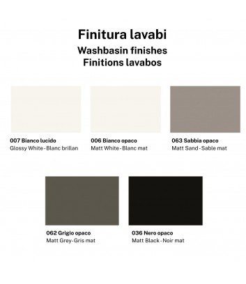 finiture lavabi collezione Vera Plus di Hafro Geromin