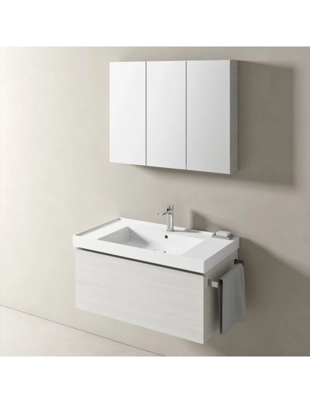 Mobile bagno monoblocco sospeso 92x51 Vera Plus 1478 di Hafro Geromin
