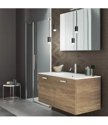 Meuble de salle de bain monobloc de 100 cm Hafro Geromin