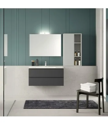 monoblocco di Hafro Geromin color grigio scuro 80 cm